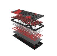 Клавіатура механічна ігрова, USB, RGB підсвічування, BLMS Red Plus Switch