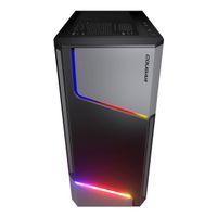 Ігровий корпус, 3xUSB, 2*3.5"+2*2.5", 1*120mm ARGB вентилятор передвстановлений, скляне вікно