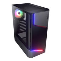 Ігровий корпус, 3xUSB, 2*3.5"+2*2.5", 1*120mm ARGB вентилятор передвстановлений, скляне вікно