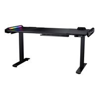 Стіл для геймера, ергономічний дизайн, USB 3.0/Type-C/Audio хаб, RGB підсвічування, електричне регулювання висоти