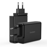Мережевий зарядний пристрій, GaN, 2 USB-A / 2 USB-C, 140Вт, QC3.0/PD/PPS