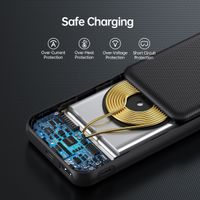Портативний зарядний пристрій, 10000 mA, QC/PD 18 Вт, Qi, чорний