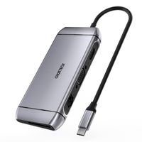 Choetech
Док станція USB-C 9-в-1 (HDMI/VGA/картридер/LAN/USB-A), алюміній