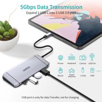 Док станція USB-C 9-в-1 (HDMI/VGA/картридер/LAN/USB-A), алюміній