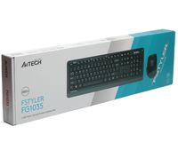 Комплект бездротовий Fstyler клавіатура+миша, чорно-сірий, USB