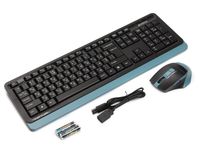 Комплект бездротовий Fstyler клавіатура+миша, чорно-синій, USB