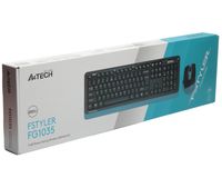 Комплект бездротовий Fstyler клавіатура+миша, чорно-синій, USB
