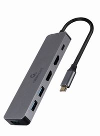 Cablexpert
Док станція USB-C 3-в-1 (Хаб/HDMI/PD), сірий