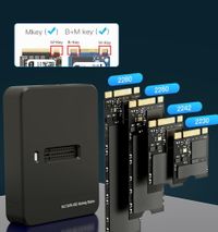 Gembird
Док-станція для жорстких дисків USB Type-C M.2 SATA & NVME SSD