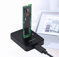 Док-станція для жорстких дисків USB Type-C M.2 SATA & NVME SSD