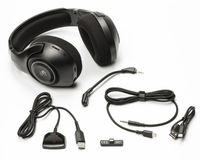 Ігрові бездротові навушники з мікрофоном, RGB підсвічування, Bluetooth + 2.4GHz + 3.5 jack