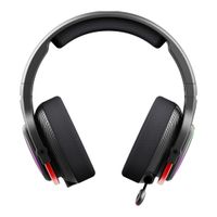 Ігрові бездротові навушники з мікрофоном, RGB, Bluetooth + 2.4GHz + 3.5 jack