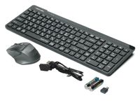Комплект бездротовий Fstyler клавіатура+миша, чорний, USB