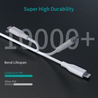 Кабель MFI, USB 2.0 Power Delivery (PD), C-тато/Lightning, 1.2 м
