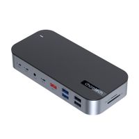 Choetech
Док станція USB-C 15-в-1 (HDMI / PD / картридер / LAN / USB-A / USB-C Аудіо), алюміній