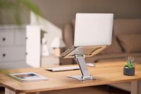 Підставка під ноутбук до 15.6", регульована, алюміній