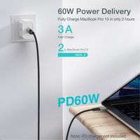 Кабель USB 2.0 C-тато/C-тато, 60 ватт, 2 м, преміум
