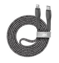RIVACASE
Кабель USB 2.0 Lighting/Type-C, тканинне обплетення, 1.2 м, 3 А, сірий