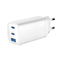 Gembird
Мережевий ЗП, 1xUSB-A (QC3.0 27W)+2xType-C (PD 65W), білий