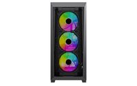 Ігровий корпус, 2x3.5"/2.5"+2x2.5", 3x120 mm ARGB Fan and 1x120 Black Fan Pre-installed, Type C (Gen2) x1, USB3.0 x2, Audio x1