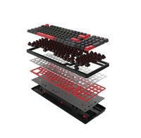 Клавіатура механічна ігрова, USB, RGB підсвічування, BLMS Red Plus Switch