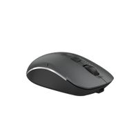 Миша бездротова безшумна Fstyler, Bluetooth / 2.4 ГГц, вбудований акумулятор, 2000DPI, сірий+чорний