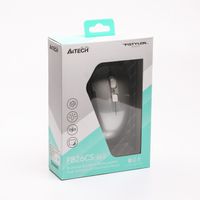Миша бездротова безшумна Fstyler, Bluetooth / 2.4 ГГц, вбудований акумулятор, 2000DPI, сірий+чорний