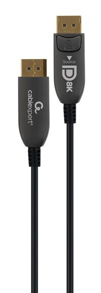 Cablexpert
Кабель оптичний (AOC) DisplayPort V.1.4, 8К 60Гц/4К 120Гц, позолочені конектори, 5 м