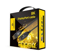 Кабель оптичний (AOC) DisplayPort V.1.4, 8К 60Гц/4К 120Гц, позолочені конектори, 5 м