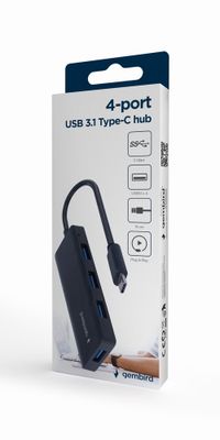 Хаб Type-C UHB-U3P4-02 на 4 порти USB 3.1