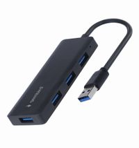 Gembird
Хаб Gembird на 4 порти USB 3.1, пластик, чорний
