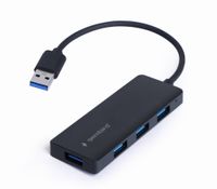 Хаб Gembird на 4 порти USB 3.1, пластик, чорний