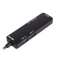 Хаб USB 3.0 Type-С на 3 порти, 1x USB3.0 USB A + 2x USB2.0 USB A + 1x SD card