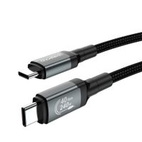Кабель USB4.Gen 3, 40 Gbps, 240w, C-тато/C-тато, 1.2 м, преміум