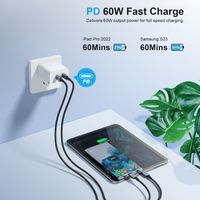 Кабель USB 2.0 C-тато/C-тато, 60 ватт, 2 м, преміум