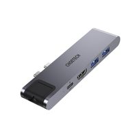 Choetech
Док станція USB-C 7-в-1 (HDMI/LAN/картрідер/USB-A/USB-C), для MacBook Pro/Air, алюміній