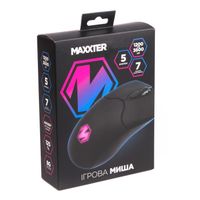 Миша ігрова, Instant 603, 6 кнопок, 3600 DPI, USB, чорна