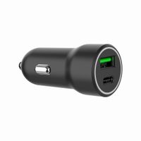 Gembird
Автомобільний зарядний пристрій, 1xUSB-A (18W QC3.0)+ 1xUSB-C (20W PD), чорний