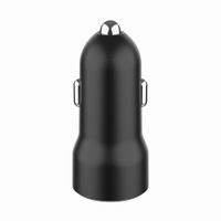 Автомобільний зарядний пристрій, 1xUSB-A (18W QC3.0)+ 1xUSB-C (20W PD), чорний