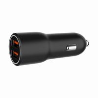Автомобільний ЗП, 2xUSB-A (18W QC3.0), чорний