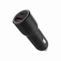 Автомобільний ЗП, 1xUSB-A (18W QC3.0) + 1xUSB-C (PD 20W), чорний
