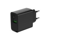 Gembird
Мережевий ЗП, 1 USB-A + 1 Type-C (PD20Вт + QC3.0 18Вт), чорний
