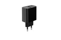 Мережевий ЗП, 1 USB-A + 1 Type-C (PD20Вт + QC3.0 18Вт), чорний