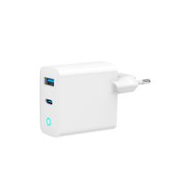 Gembird
Мережевий ЗП, 1хUSB-A (QC3.0 18W) + 1xType-C (PD 65W), білий