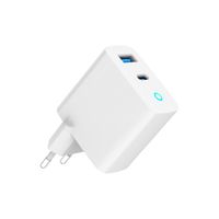 Мережевий ЗП, 1хUSB-A (QC3.0 18W) + 1xType-C (PD 65W), білий