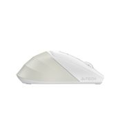 Миша бездротова безшумна Fstyler, Bluetooth / 2.4 ГГц, вбудований акумулятор, 2000DPI, білий+бежевий