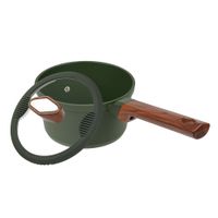 Ківш із литого алюмінію з кришкою, серія "SADR", Ø=16 см, h=9.2 см, 1.4 л