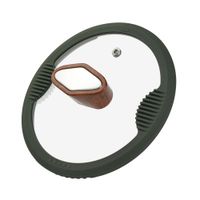 Ківш із литого алюмінію з кришкою, серія "SADR", Ø=16 см, h=9.2 см, 1.4 л