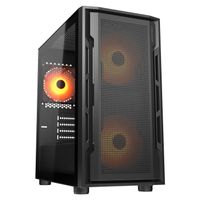 Cougar
Ігровий корпус, 2*140mm, 1*120mm ARGB вентилятори передвстановлені, mATX/mini-ITX, USB3.0 x 2, USB3.0x2, USB2.0x1, Audio x1, скляне вікно