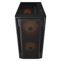 Ігровий корпус, 2*140mm, 1*120mm ARGB вентилятори передвстановлені, mATX/mini-ITX, USB3.0 x 2, USB3.0x2, USB2.0x1, Audio x1, скляне вікно